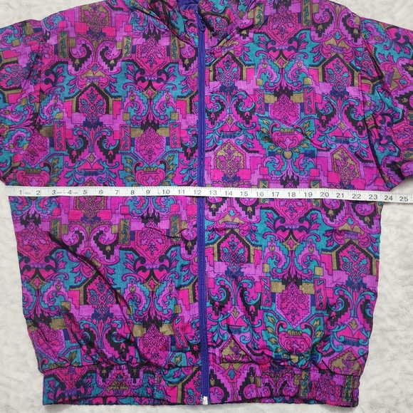 Vintage 90's Lavon windbreaker Track Suit Set Jacket and Pant Size M Retro - Picture 10 of 14